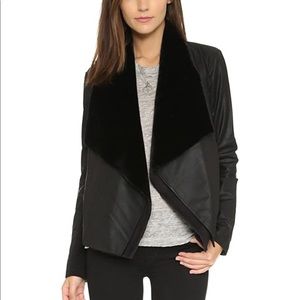 BB Dakota Quentin Zip Off Lapel Leather Jacket